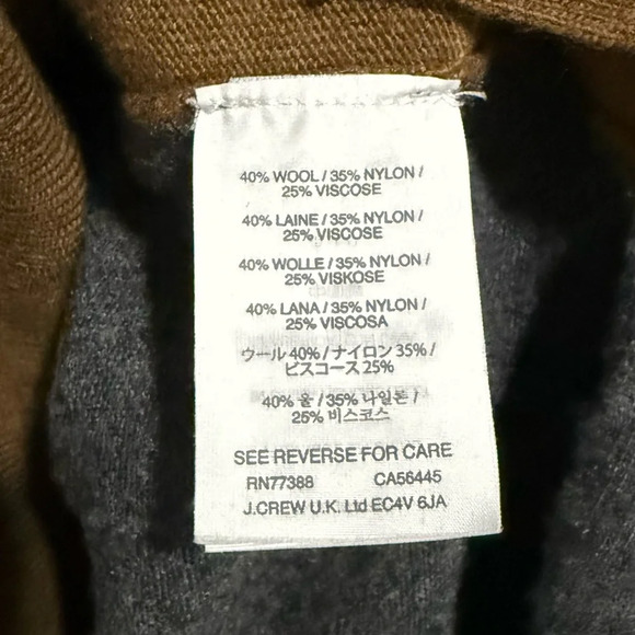 J. Crew Colorblock Wool Tunic Sweater – Women’s Size Medium, Brown & Gray - Picture 5 of 8